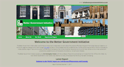 Desktop Screenshot of bettergovernmentinitiative.co.uk