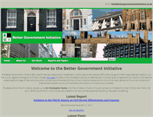 Tablet Screenshot of bettergovernmentinitiative.co.uk